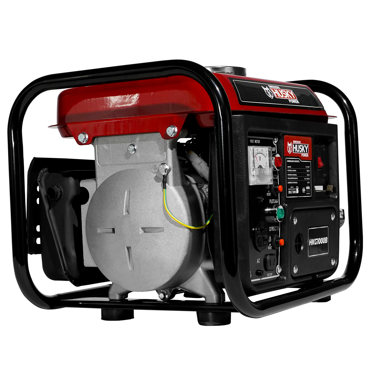 Generador A Gasolina Portátil 60cc 2 Hp 2 Tiempos 750W-900W Husky HKG1000B