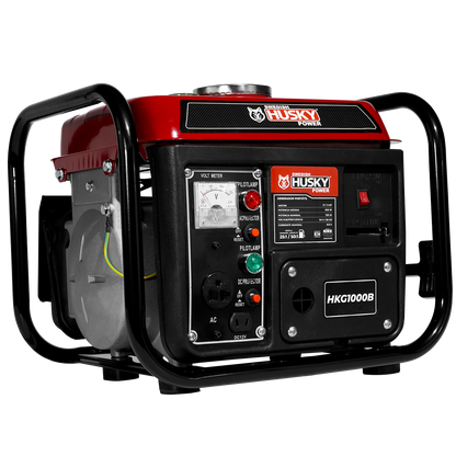 Generador A Gasolina Portátil 60cc 2 Hp 2 Tiempos 750W-900W Husky HKG1000B