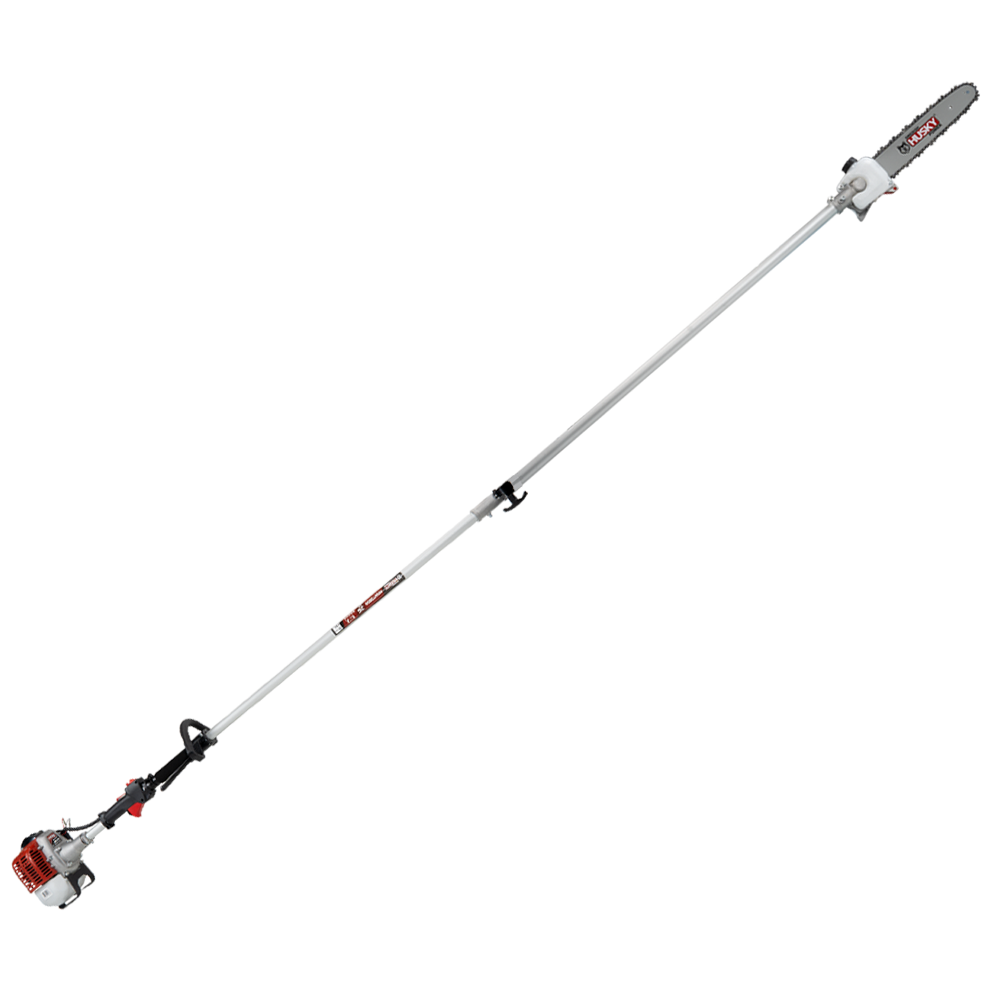 Motosierra Telescópica De 1.65m Y Barra De 12" Con Motor A Gasolina De 2 Tiempos 26cc 1.3Hp Husky HKMT2600