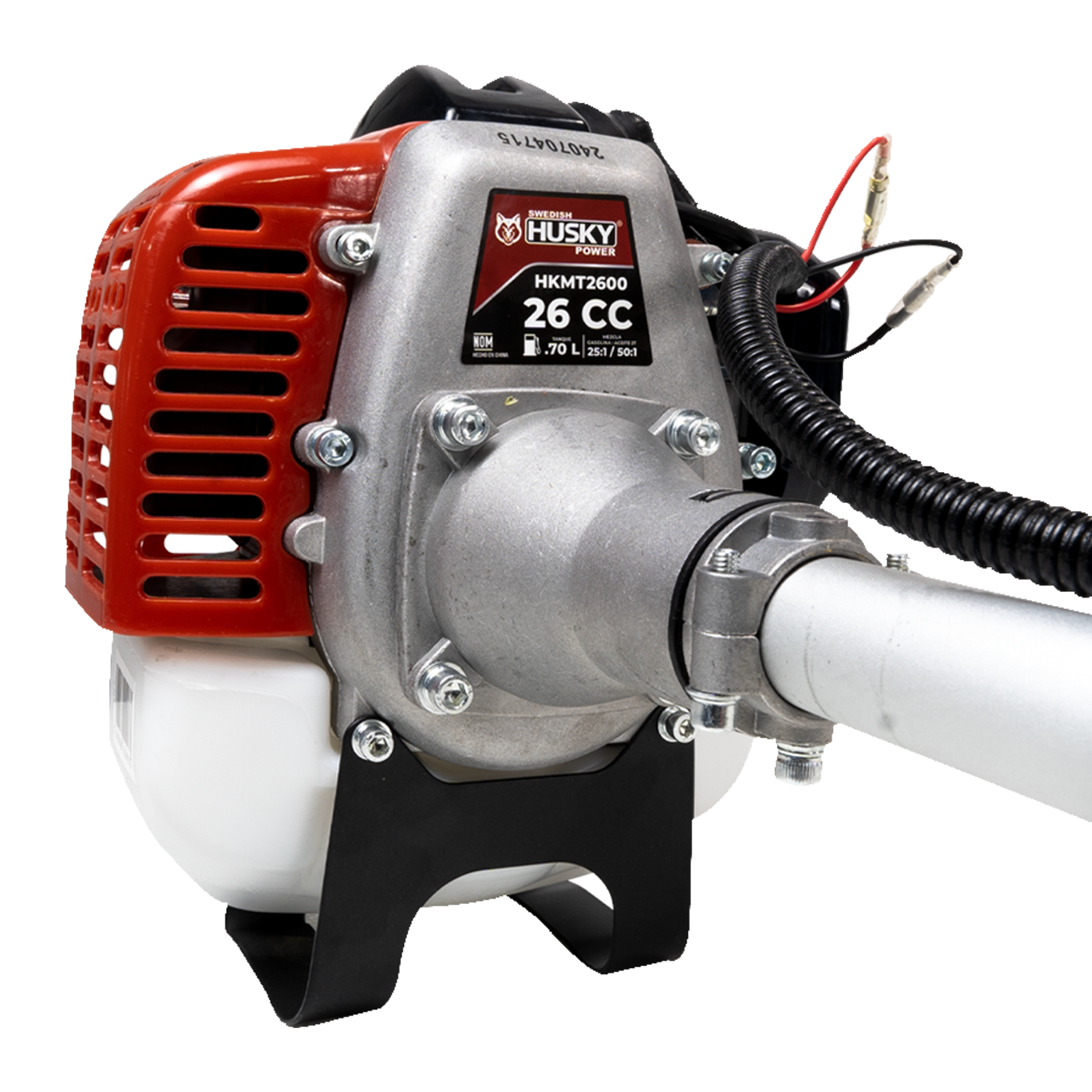 Motosierra Telescópica De 1.65m Y Barra De 12" Con Motor A Gasolina De 2 Tiempos 26cc 1.3Hp Husky HKMT2600