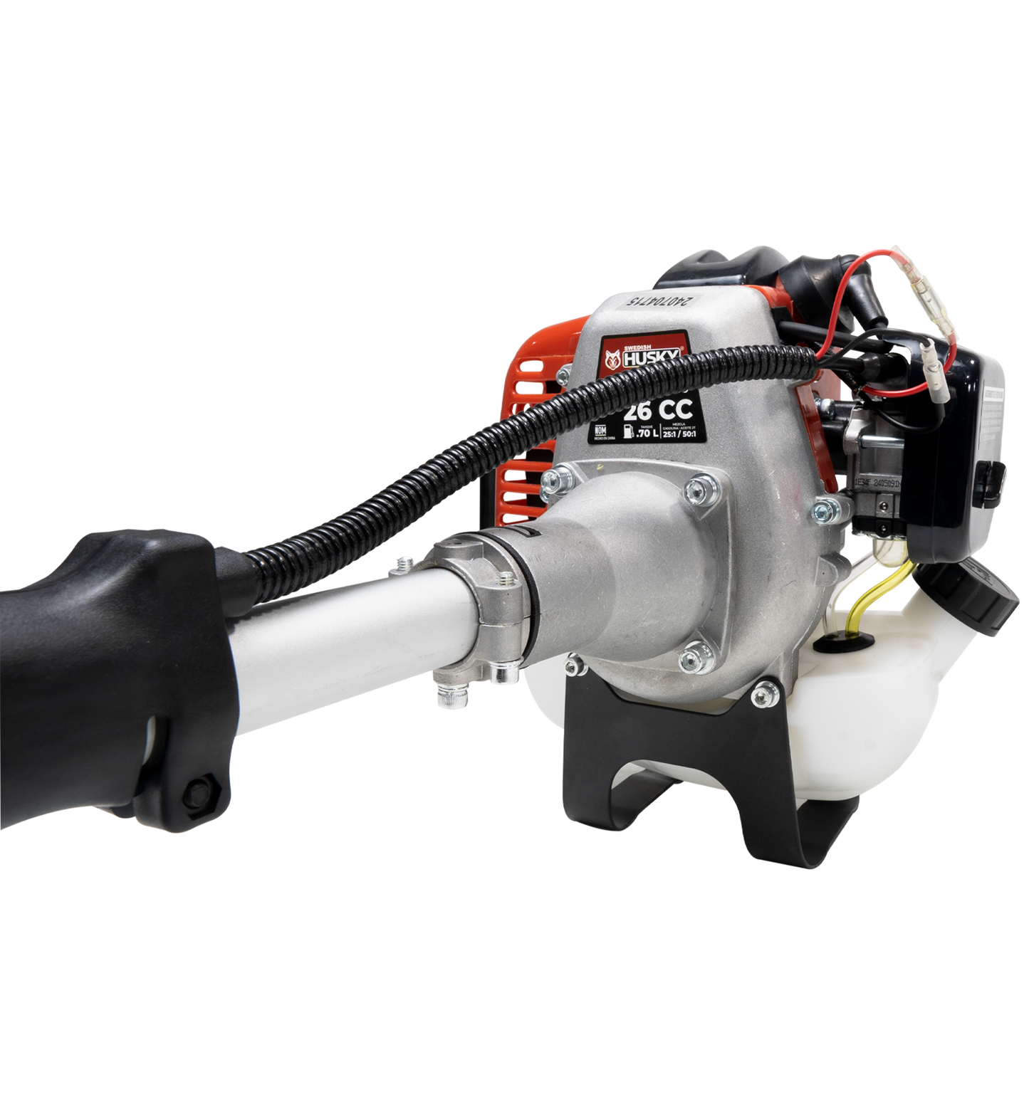Motosierra Telescópica De 1.65m Y Barra De 12" Con Motor A Gasolina De 2 Tiempos 26cc 1.3Hp Husky HKMT2600