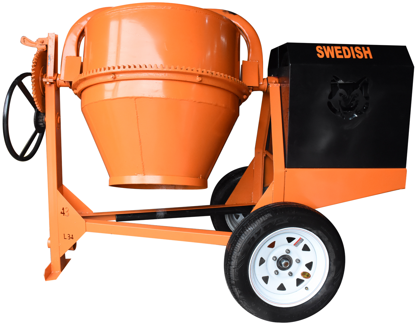 Revolvedora De Acero 1 Saco Con Motor a Gasolina 4 Tiempos 9 Hp Husky Power HKRB1-HSK9