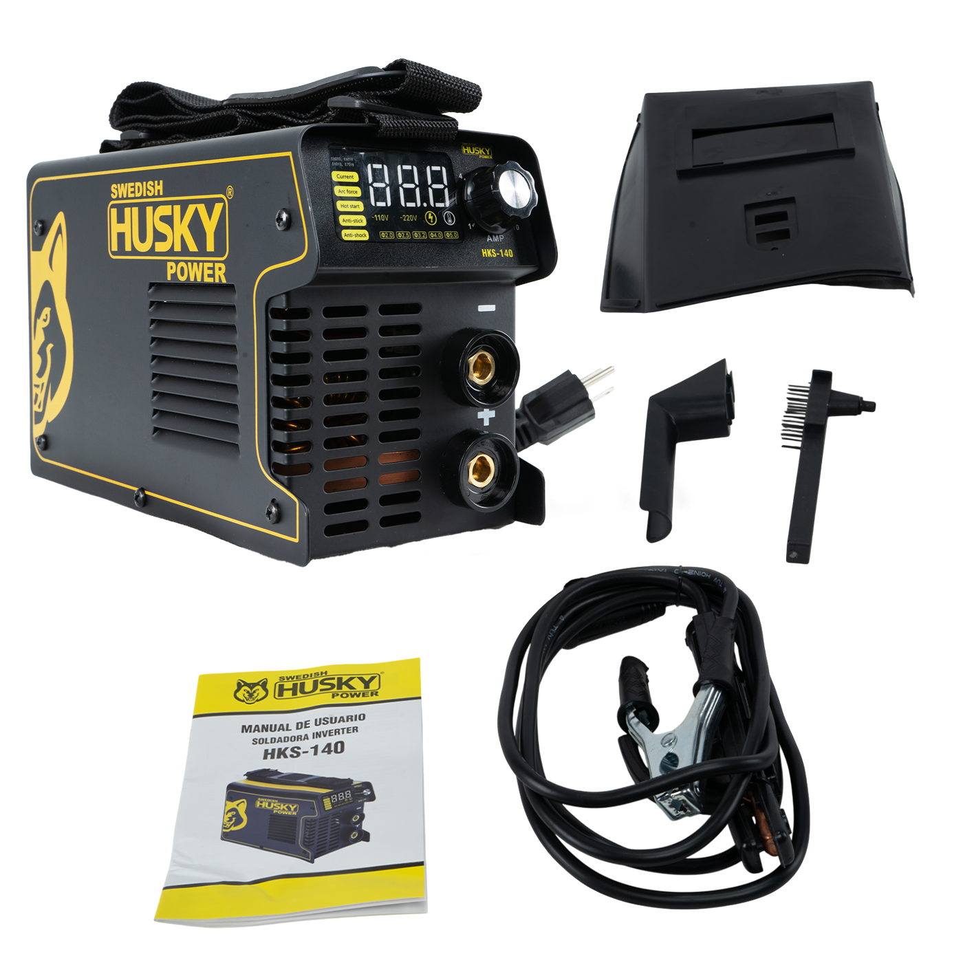 Soldadora Inverter Bi Volaje 110V-220V de 100A a 130A Husky HKS-140J