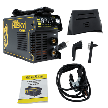 Soldadora Inverter Bi Volaje 110V-220V de 100A a 130A Husky HKS-140J