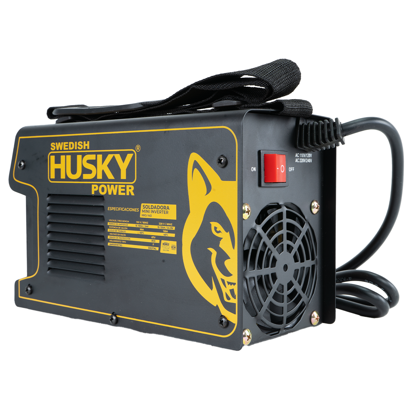 Soldadora Inverter Bi Volaje 110V-220V de 100A a 130A Husky HKS-140