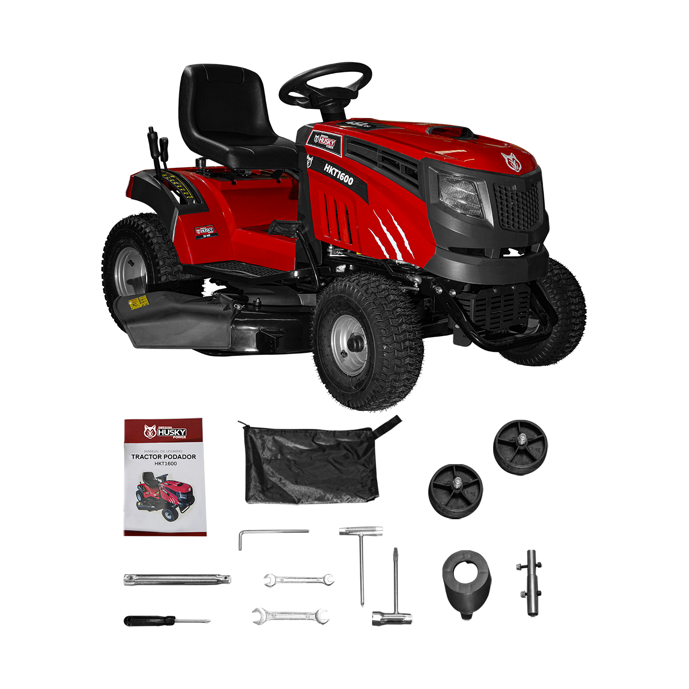 Tractor Podador Tractopodador De 42 Pulgadas A Gasolina 4 Tiempos 480cc 16Hp Husky HKT1600