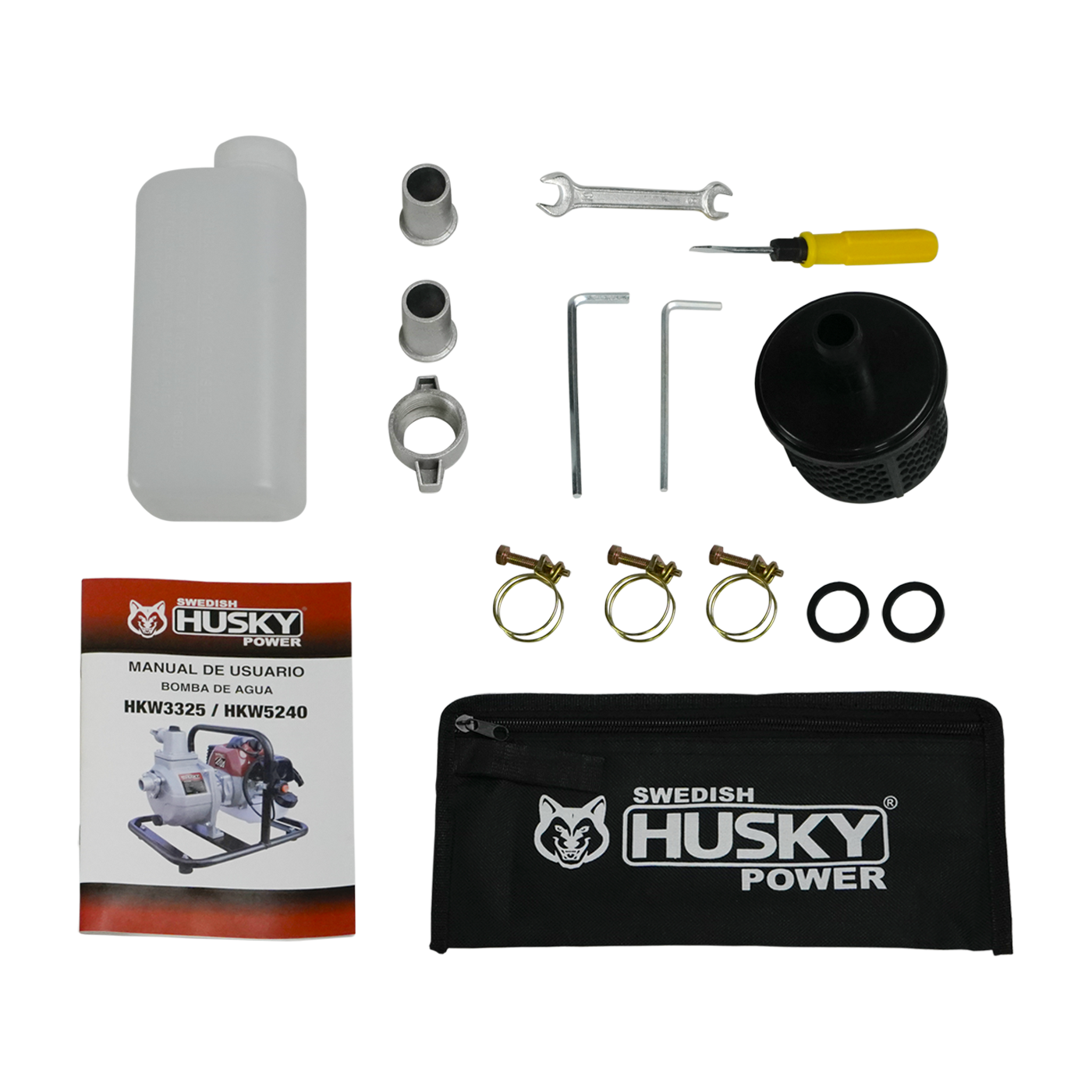 Motobomba A Gasolina 33cc 1.5 Hp Portátil Aucotcebante 2 Tiempos 1"x1" Husky HKW3325