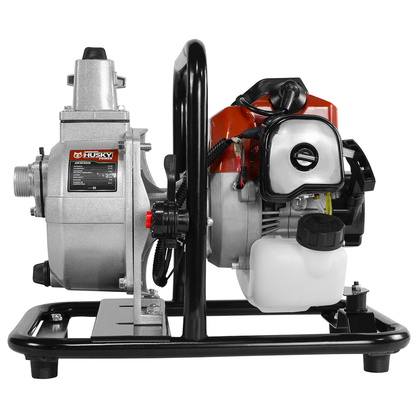 Motobomba A Gasolina 33cc 1.5 Hp Portátil Aucotcebante 2 Tiempos 1"x1" Husky HKW3325