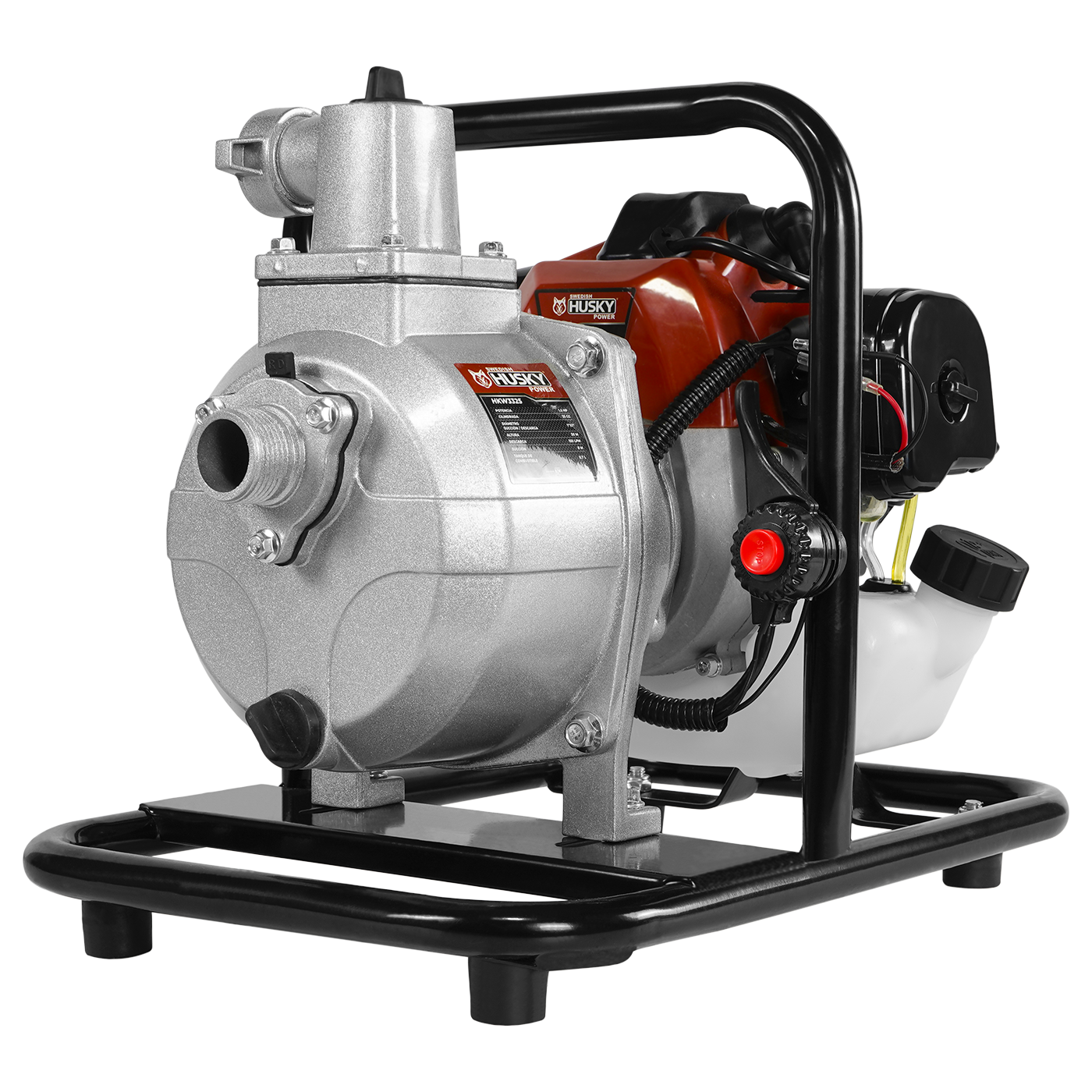 Motobomba A Gasolina 33cc 1.5 Hp Portátil Aucotcebante 2 Tiempos 1"x1" Husky HKW3325