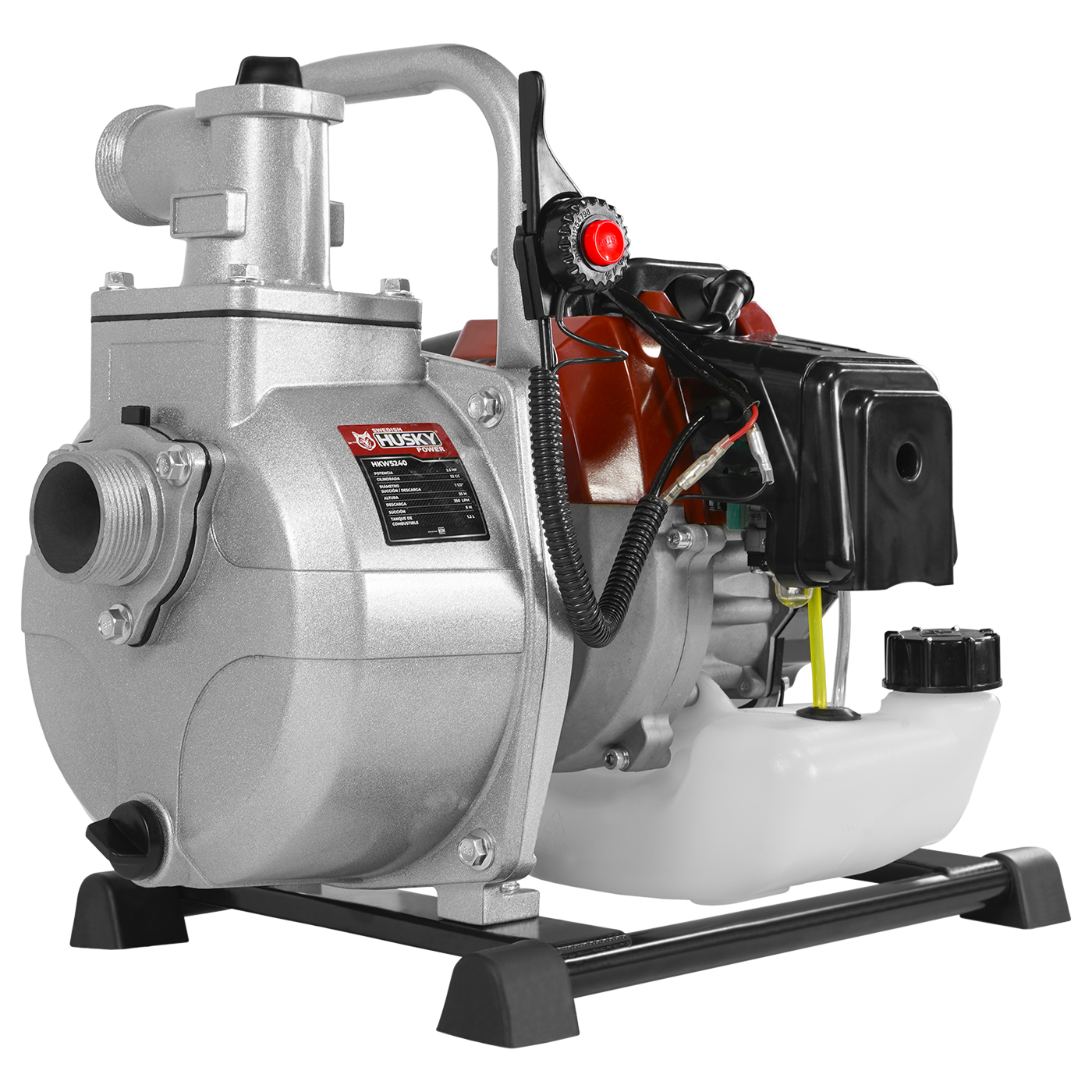 Motobomba A Gasolina 52cc 2.5 Hp Portátil Aucotcebante 2 Tiempos 1.5"x1.5" Husky HKW5240