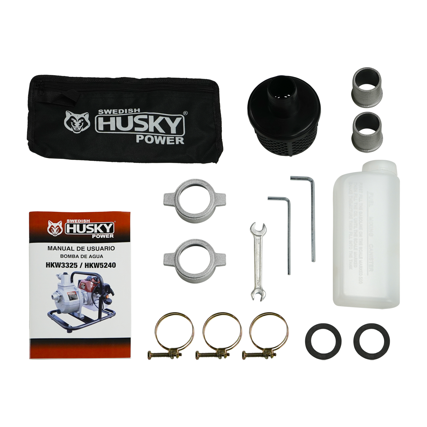 Motobomba A Gasolina 52cc 2.5 Hp Portátil Aucotcebante 2 Tiempos 1.5"x1.5" Husky HKW5240