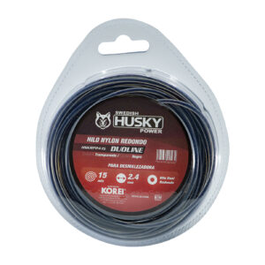 Hilo Dual Redondo Para Desbrozadora Desmalezadora Alta Resistencía de 2.4 mm (0.095") x 15m HSKRP2415 Para HKD5200