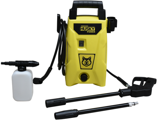 Hidrolavadora Eléctrica 110V 1520 PSI Con Rociador De Jabon Epumadora Swedish Husky Power 1400W  JET140