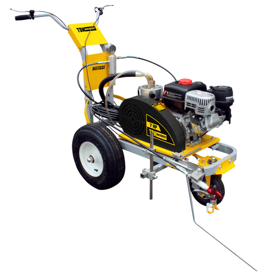 Maquina Pinta Rayas Hyundai Con Motor A Gasolina 7 HP MATISSE