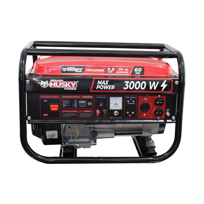 Generador A Gasolina Portátil 230cc 7.5 Hp 4 Tiempos 2800W-3000W Husky HKG3100