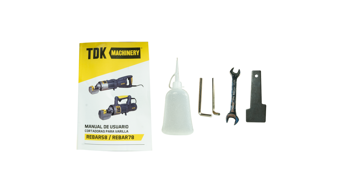 Cortadora Para Varilla Profesional Electrica 110V/60 Hz 1000W Diametro 5/32 a 5/8 TDK MACHINERY - REBAR58