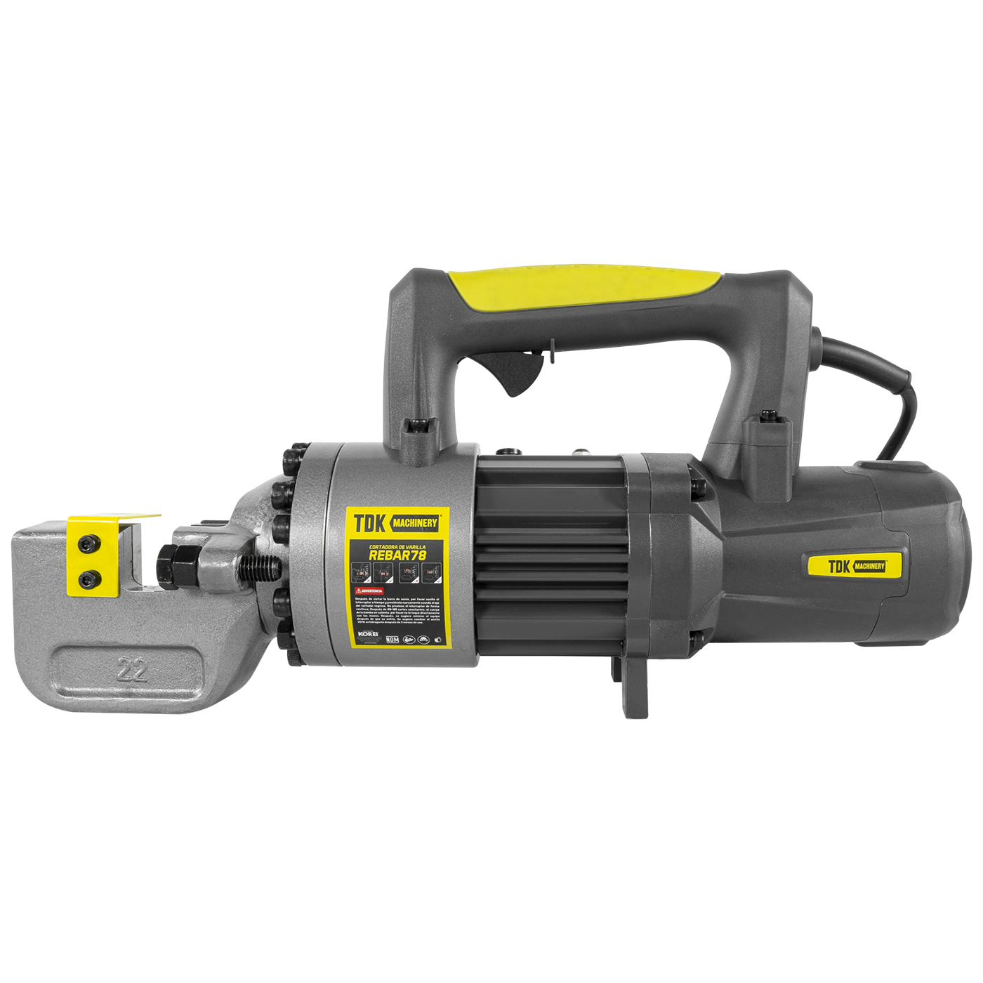 Cortadora De Varilla Profesional Electrica 110V/60 Hz 1150W  5/8 a 7/8 De Corte TDK MACHINERY - REBAR78