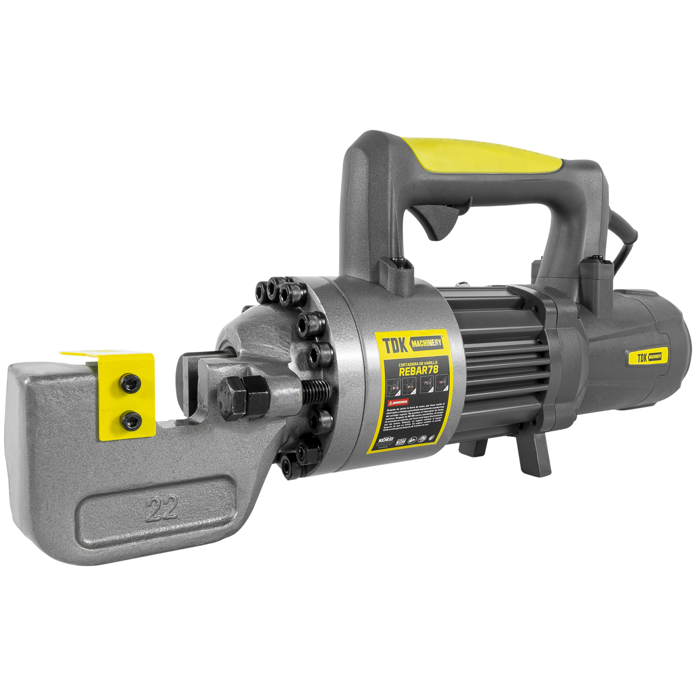 Cortadora De Varilla Profesional Electrica 110V/60 Hz 1150W  5/8 a 7/8 De Corte TDK MACHINERY - REBAR78