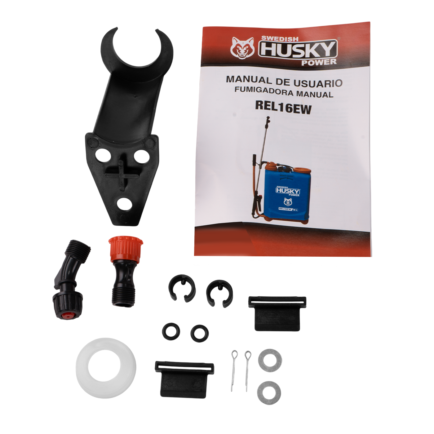 Fumigadora Aspersora Manual De Mochila 16L Pistón De Polietileno Husky REL16EW