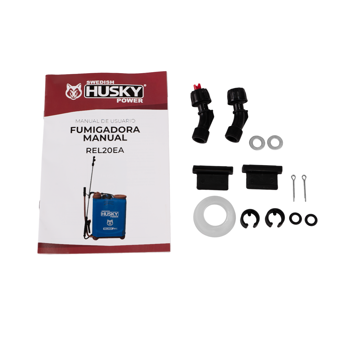 Fumigadora Aspersora Manual De Mochila 20L Pistón De Polietileno Husky REL20EA