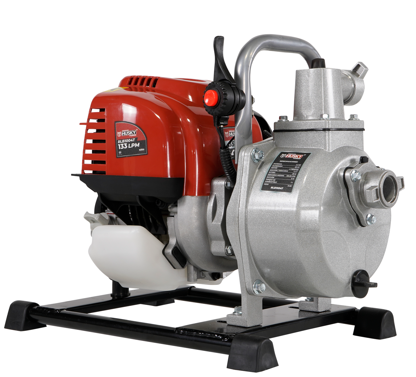 Motobomba A Gasolina 35cc 1.3 Hp Portátil Aucotcebante 4 Tiempos 1"x1" Husky RLB1004T