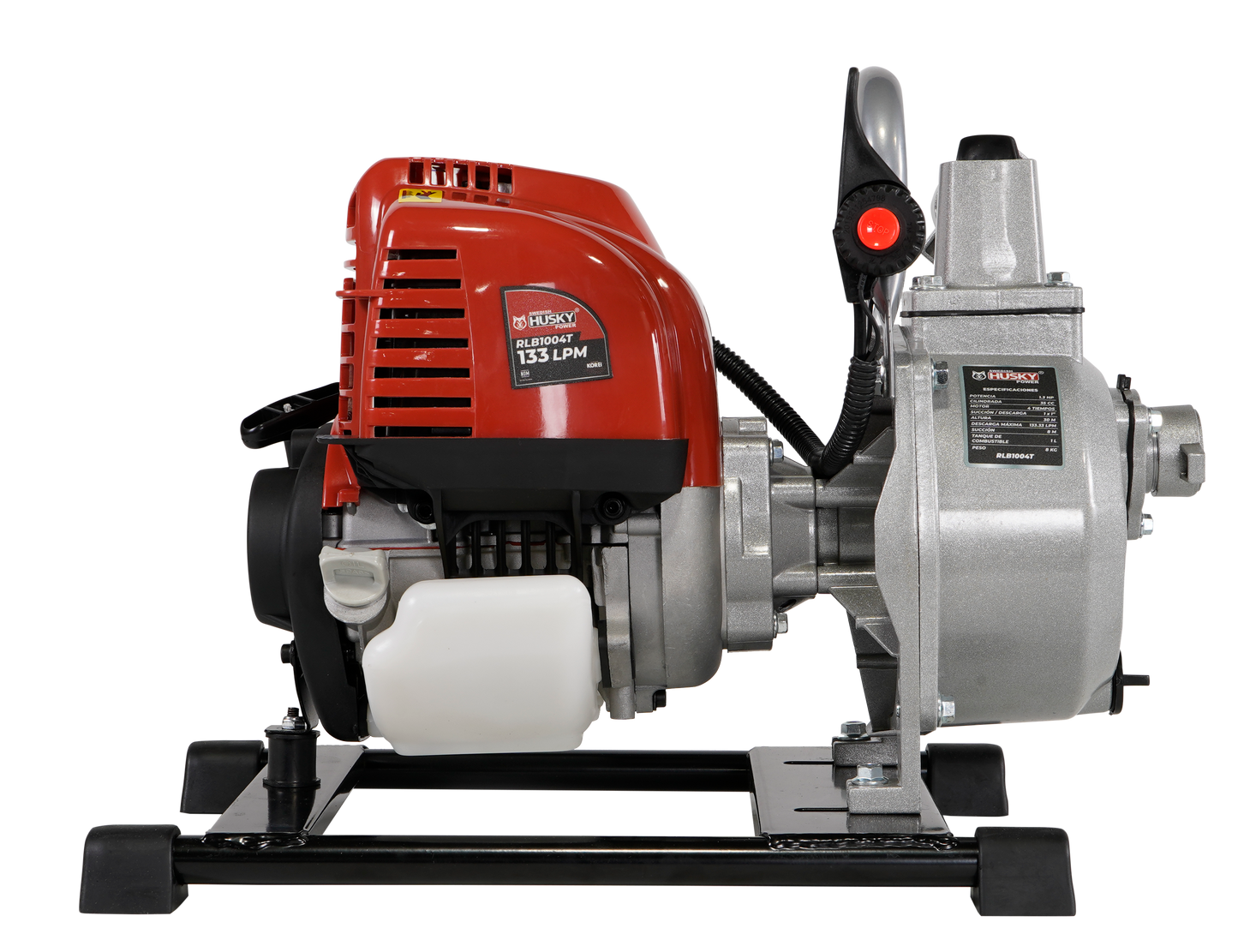 Motobomba A Gasolina 35cc 1.3 Hp Portátil Aucotcebante 4 Tiempos 1"x1" Husky RLB1004T