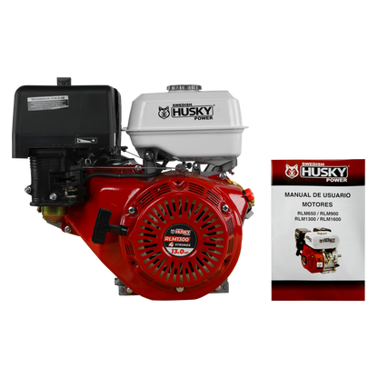 Motor A Gasolina 389cc 13 Hp Flecha Cuñero Arranque Manual Husky RLM1300M