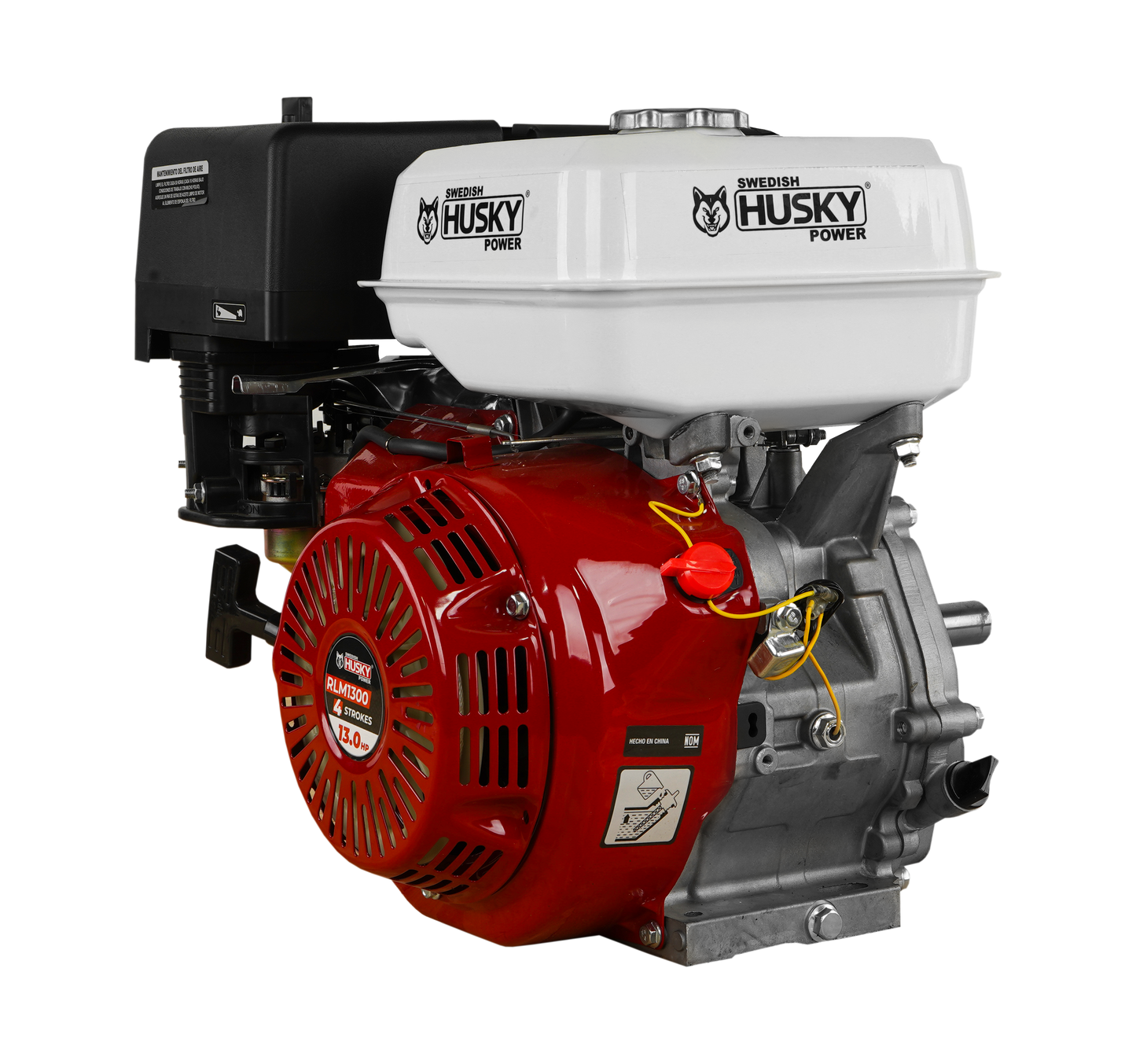 Motor A Gasolina 389cc 13 Hp Flecha Cuñero Arranque Manual Husky RLM1300M