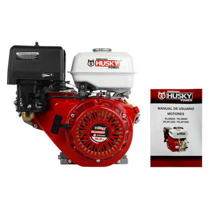 Motor A Gasolina 407cc 16 Hp Flecha Cuñero Arranque Manual Husky RLM1600