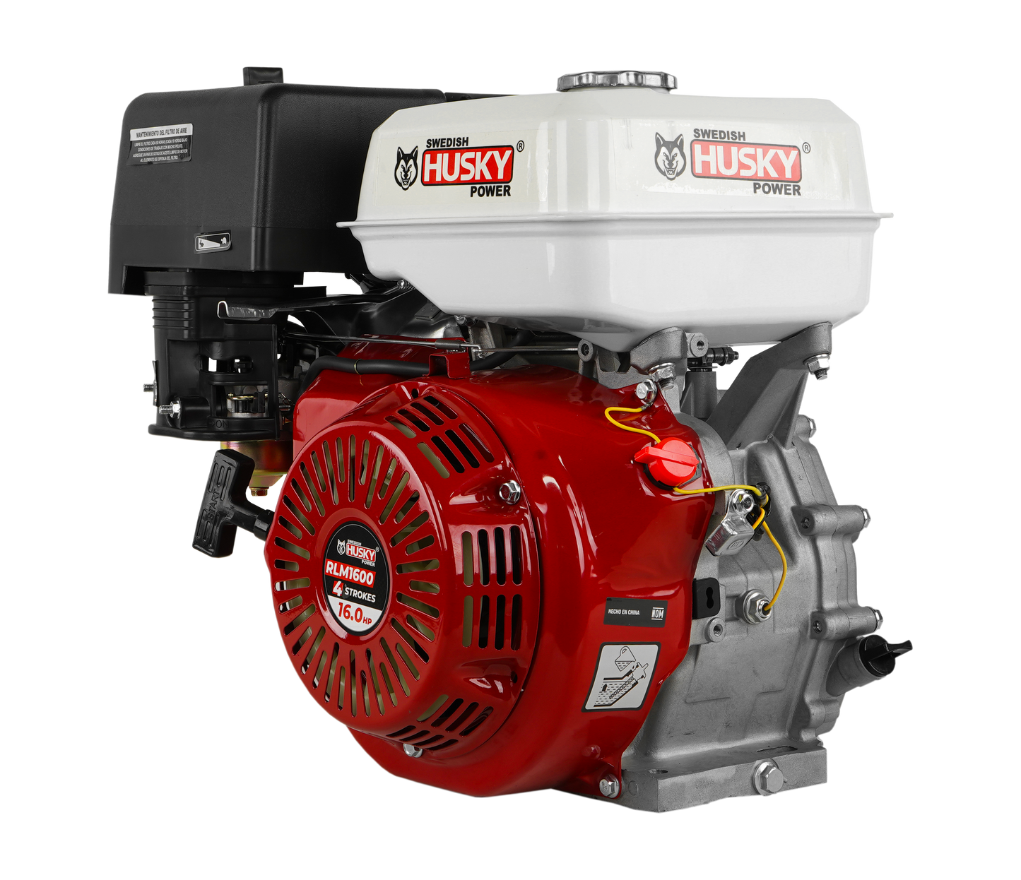 Motor A Gasolina 407cc 16 Hp Flecha Cuñero Arranque Manual Husky RLM1600