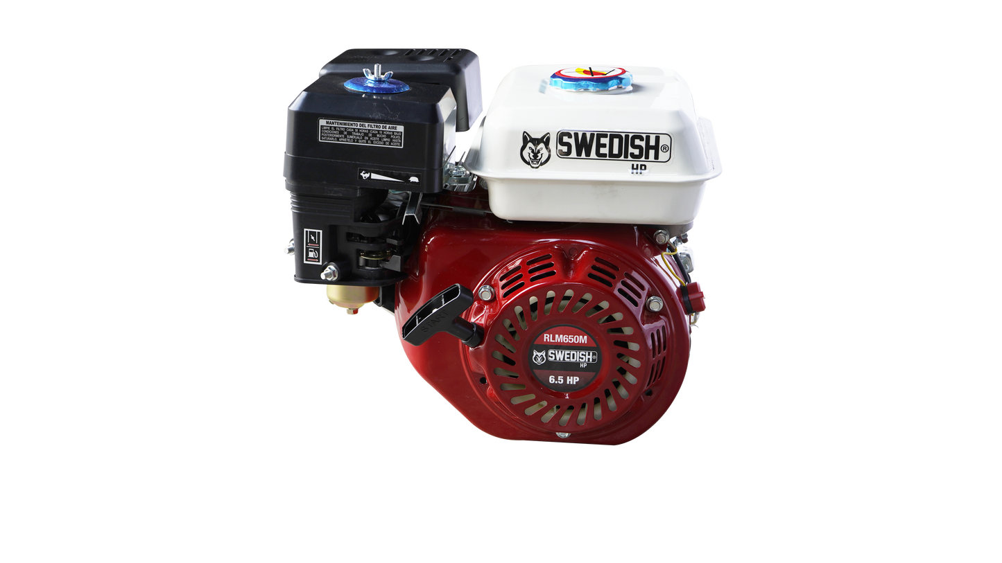 Motor A Gasolina 200cc 6.5 Hp Flecha Cuñero Arranque Manual Husky RLM650M