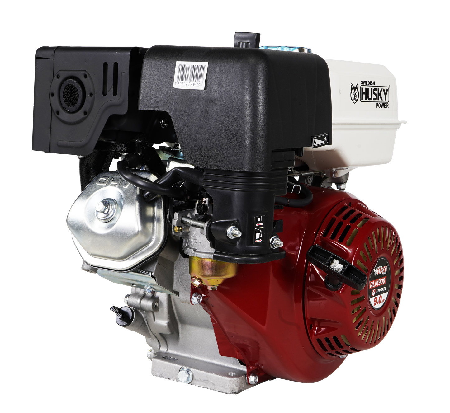 Motor A Gasolina 270cc 9 Hp Flecha Cuñero Arranque Manual Husky RLM900