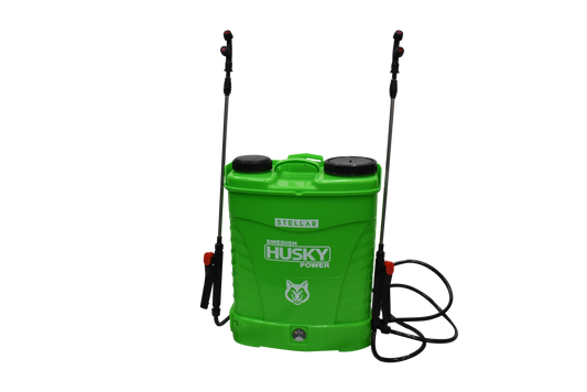 Fumigadora Aspersora 2 Varillas 18L Eléctrica 12V Bateria Recargable Husky STELLAR