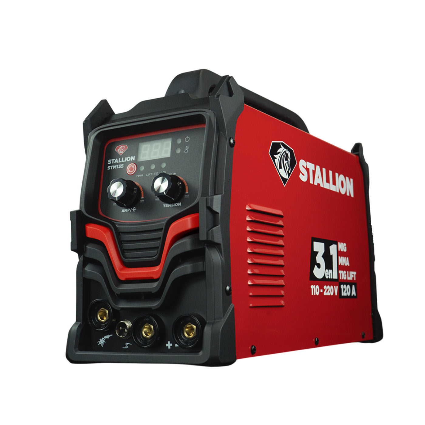 Soldadora Inverter Profesional 3 En 1 TIG/MMA/TIG LIFT Doble Voltaje  120A/160A 110v/220v STALLION STM135