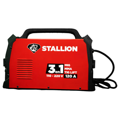 Soldadora Inverter Profesional 3 En 1 TIG/MMA/TIG LIFT Doble Voltaje  120A/160A 110v/220v STALLION STM135