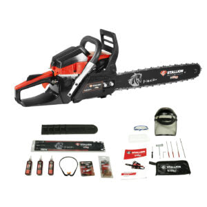 Motosierra De 20" Con Motor A Gasolina De 2 Tiempos 52CC 2.5 HP STALLION STM52PLUS