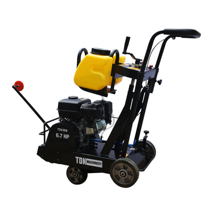 Cortadora De Piso Para Concreto Con Motor A Gasolina De 6.7Hp Para Discos De 14" TDK TDK350-KR67
