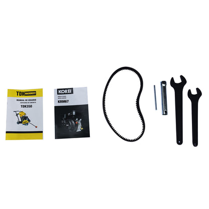 Cortadora De Piso Para Concreto Con Motor A Gasolina De 6.7Hp Para Discos De 14" TDK TDK350-KR67