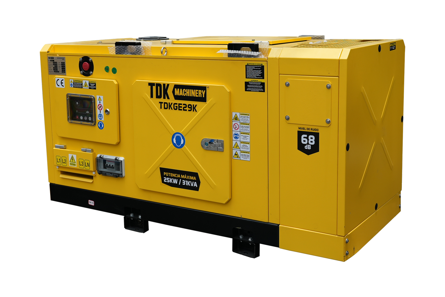 Generador Estacionario Planta de Emergencia TDK 23 KW/29KVA 220V/127V C/Precalentador - TDKGE29K