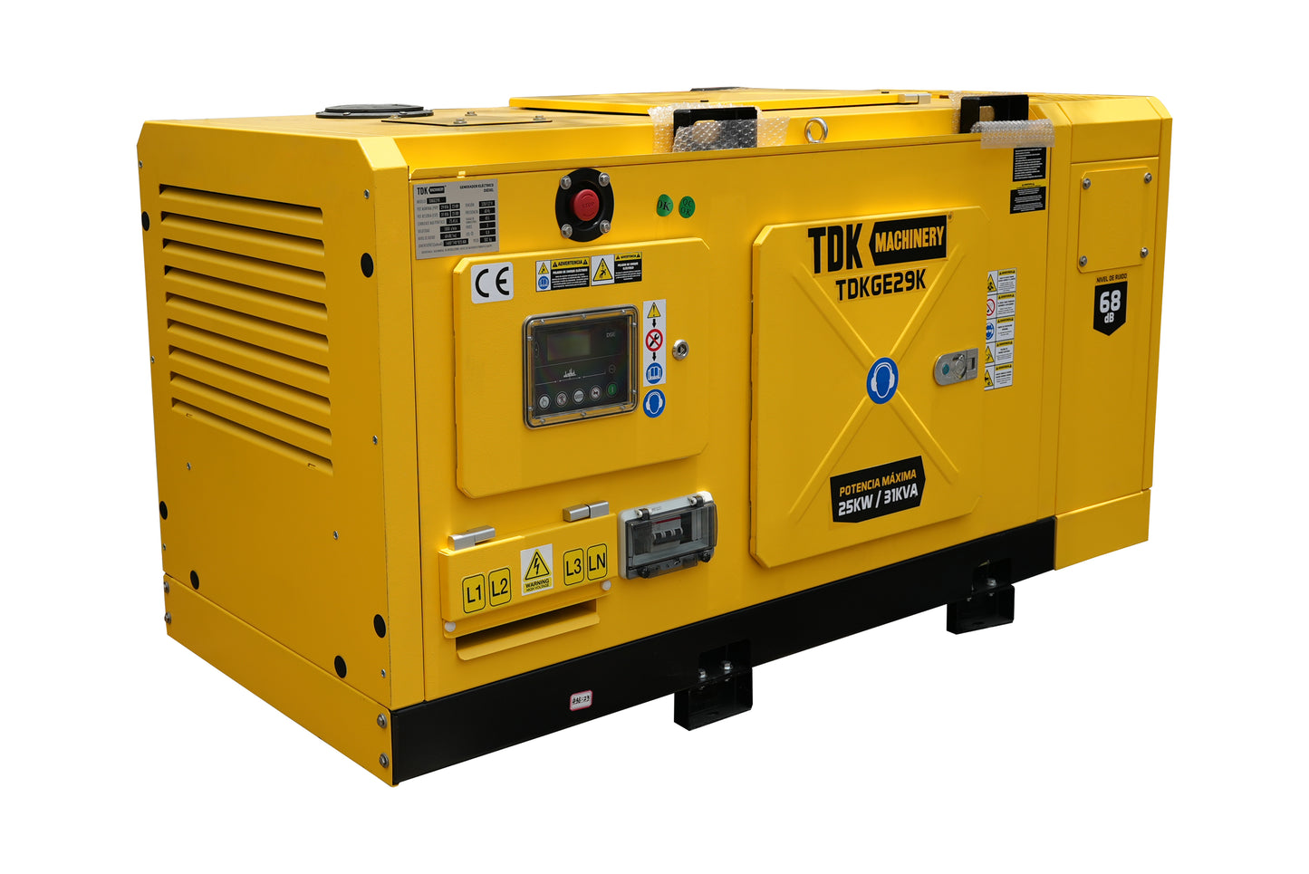Generador Estacionario Planta de Emergencia TDK 23 KW/29KVA 220V/127V C/Precalentador - TDKGE29K