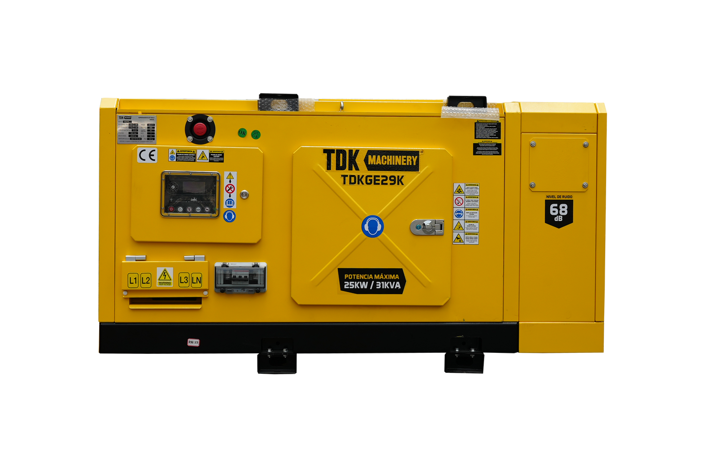 Generador Estacionario Planta de Emergencia TDK 23 KW/29KVA 220V/127V C/Precalentador - TDKGE29K