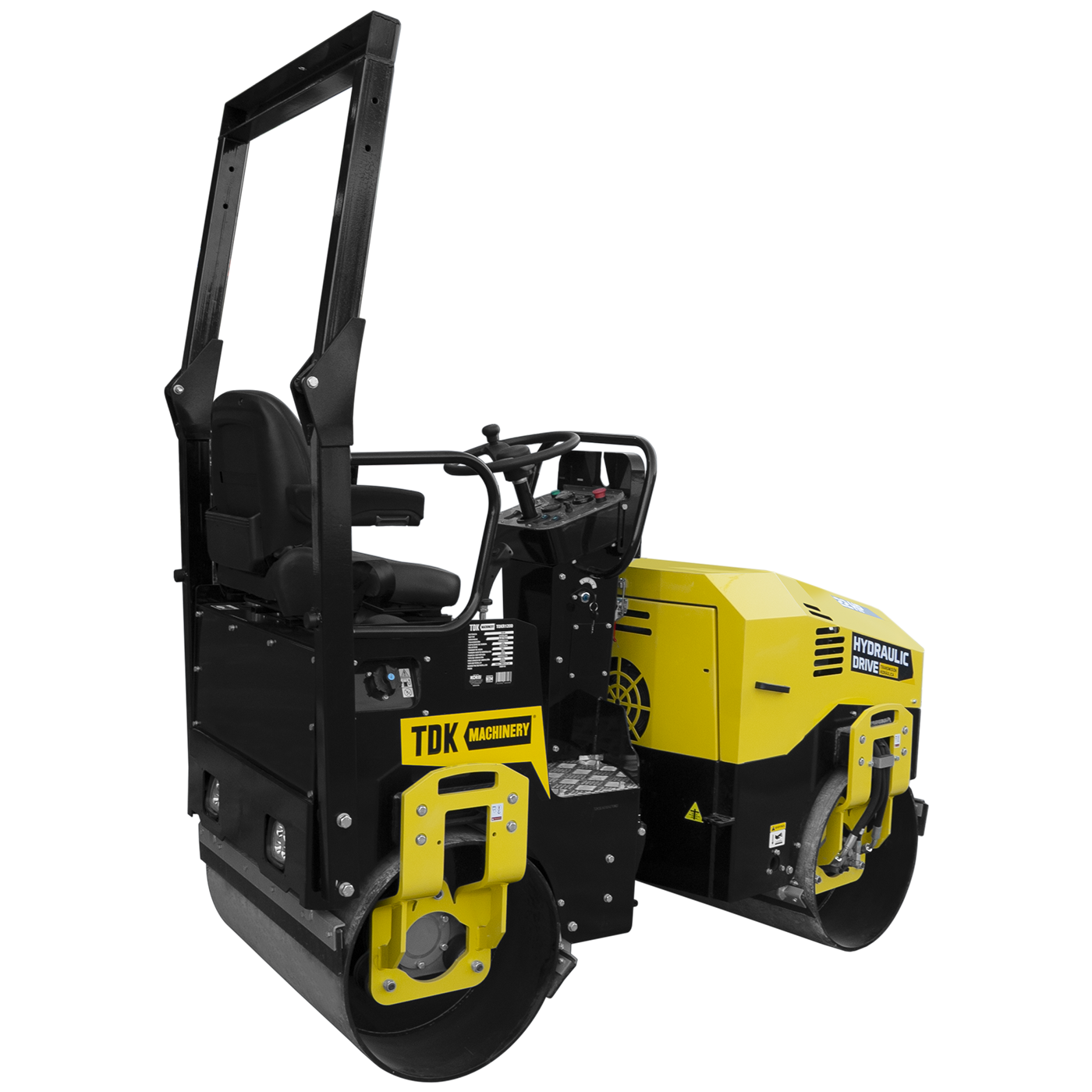 Rodillo Vibratorio Motor A Gasolina 22 Hp Hombre A Bordo Direcion Hidraulica TDK- TDKR1200