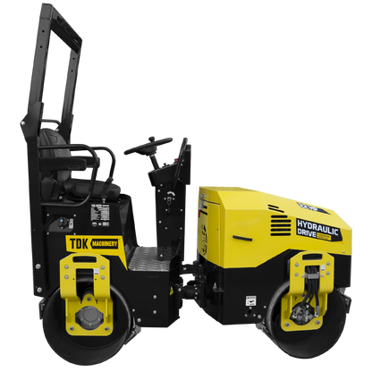 Rodillo Vibratorio Motor A Gasolina 22 Hp Hombre A Bordo Direcion Hidraulica TDK- TDKR1200