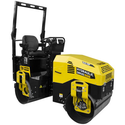Rodillo Vibratorio Motor A Gasolina 22 Hp Hombre A Bordo Direcion Hidraulica TDK- TDKR1200