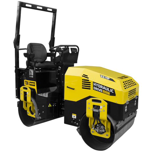 Rodillo Vibratorio Motor A Gasolina 22 Hp Hombre A Bordo Direcion Hidraulica TDK- TDKR1200