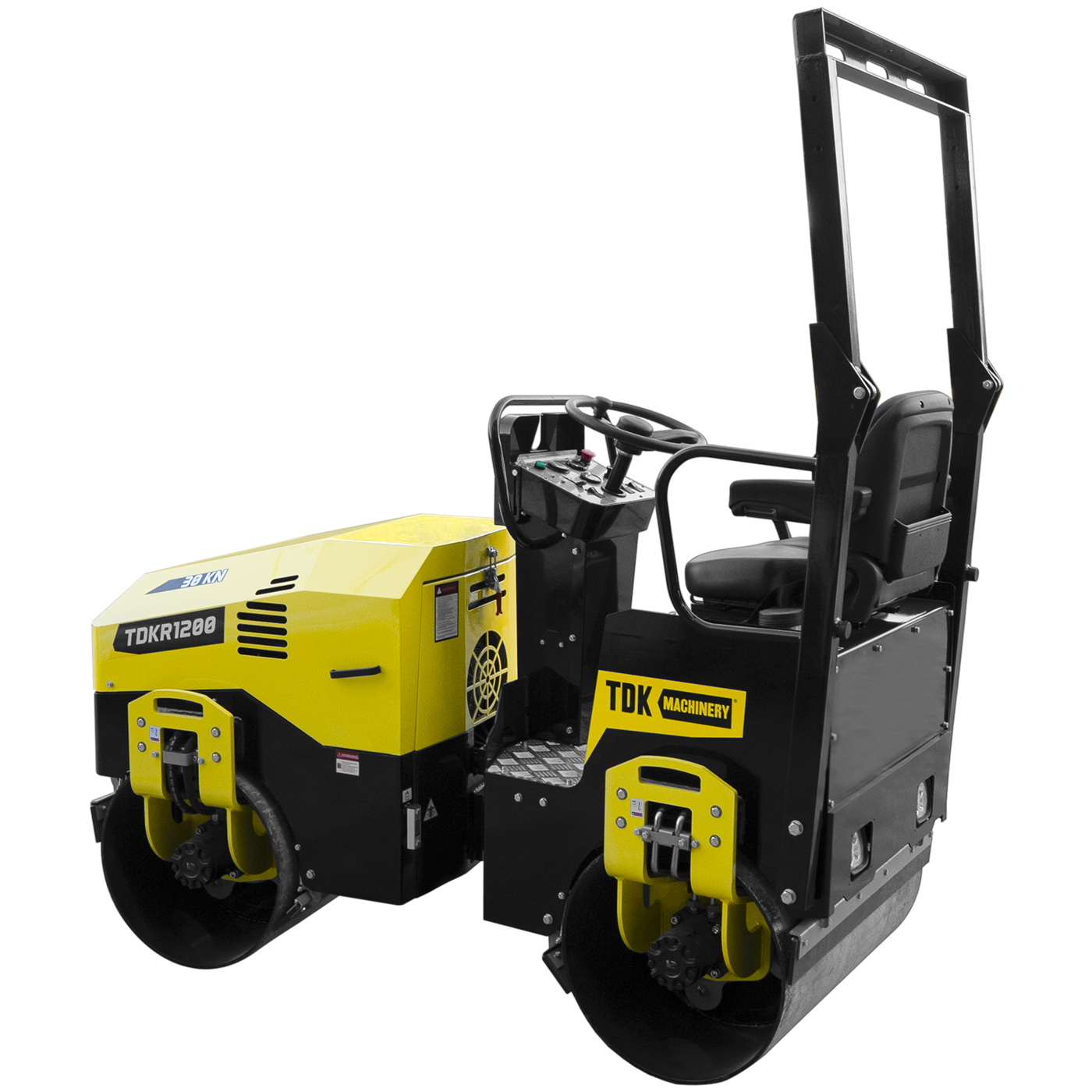 Rodillo Vibratorio Motor A Gasolina 22 Hp Hombre A Bordo Direcion Hidraulica TDK- TDKR1200