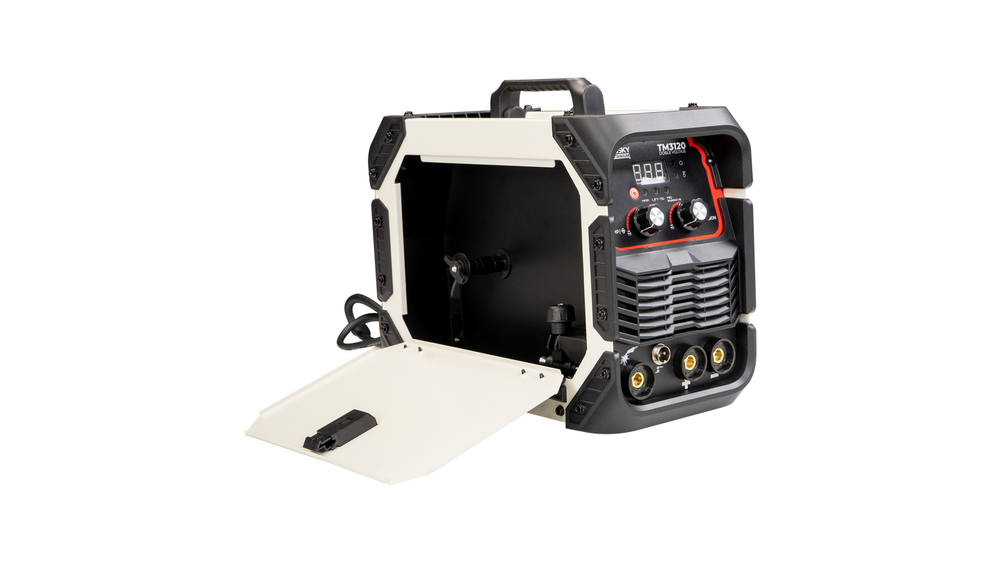 Soldadora Inverter Profesional 3 En 1 TIG/MIG/MMA Doble Voltaje  120A 110v/220v SWEDISH HUSKY TITANIUM  TM3120
