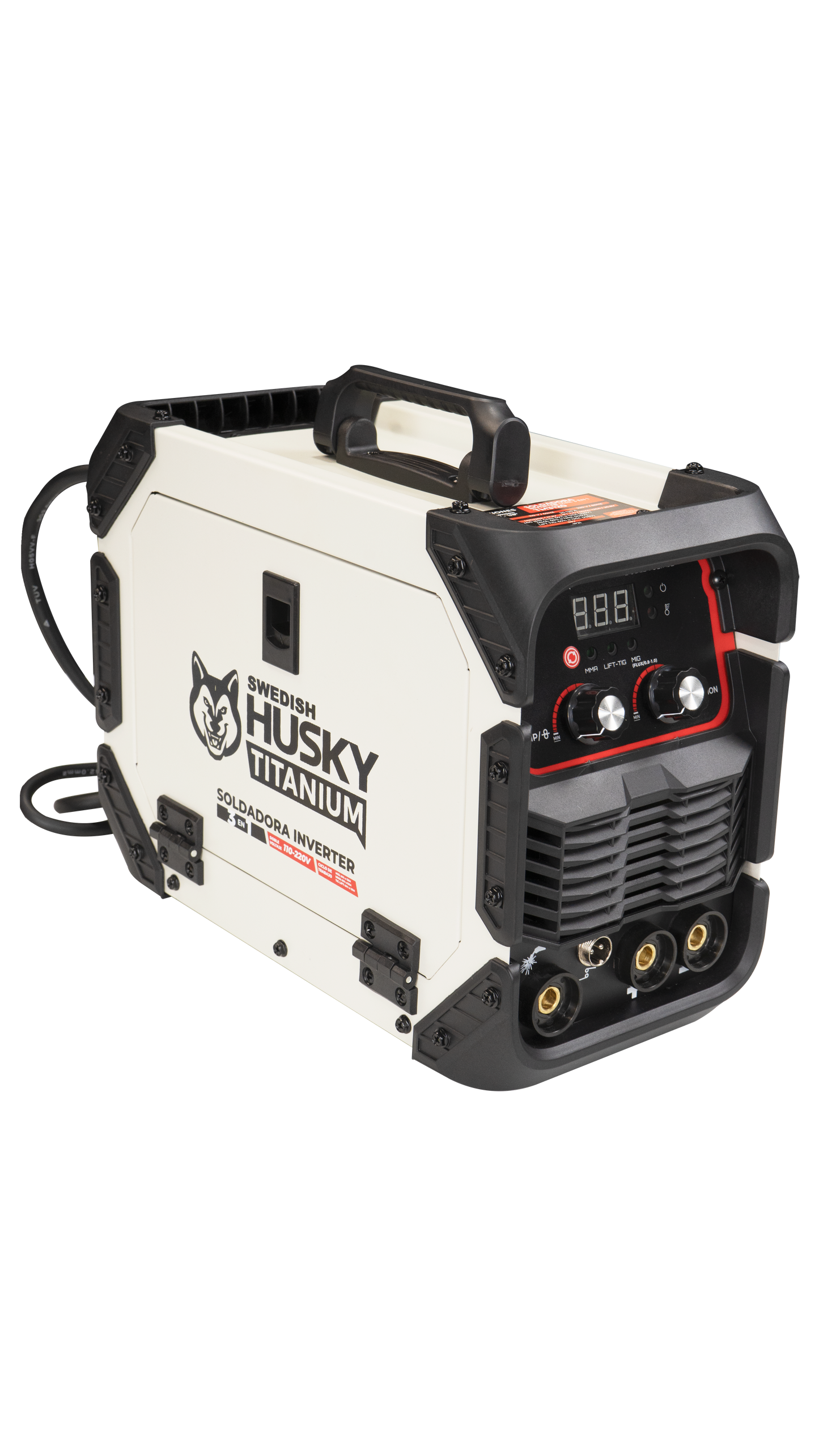 Soldadora Inverter Profesional 3 En 1 TIG/MIG/MMA Doble Voltaje  120A 110v/220v SWEDISH HUSKY TITANIUM  TM3120