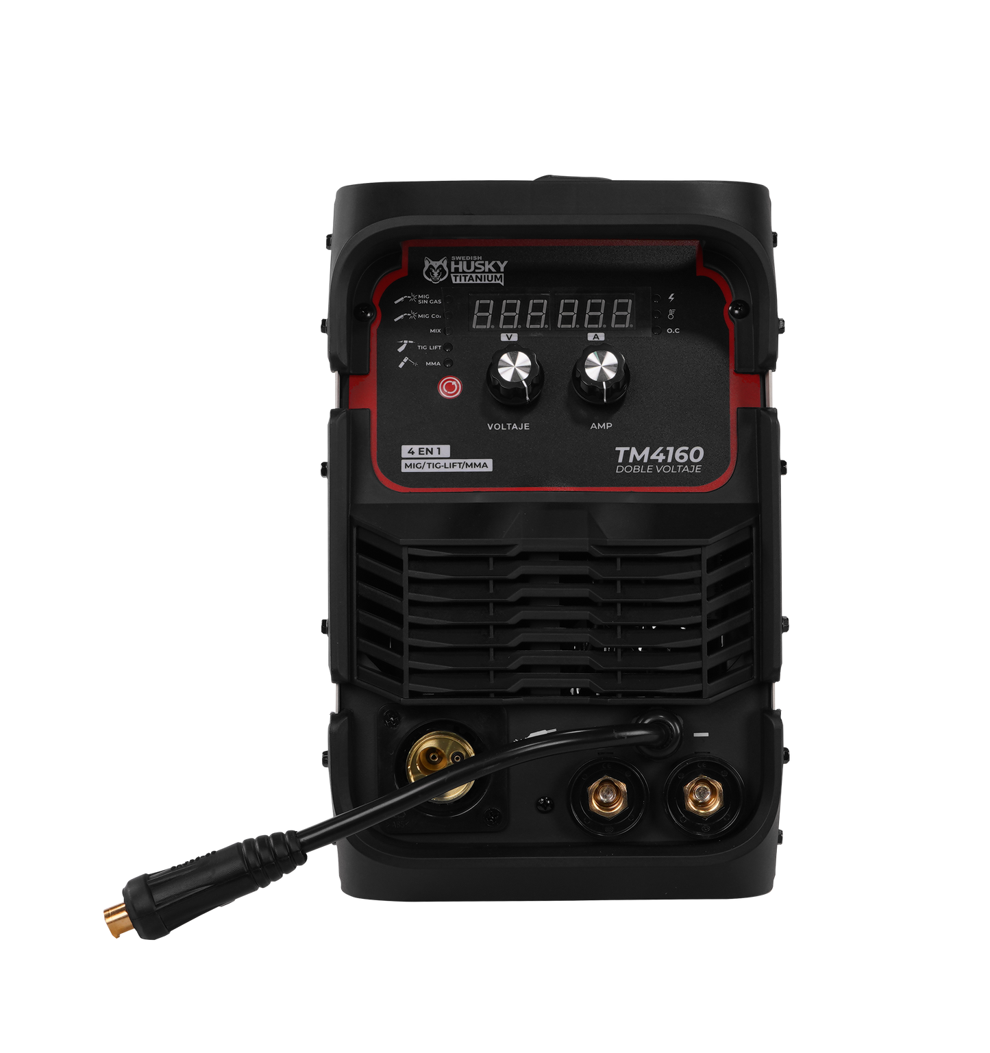 Soldadora Inverter Profesional 4 En 1 TIG/MMA/TIG LIFT Doble Voltaje  120A/160A  110v/220v SWEDISH HUSKY TITANIUM TM4160