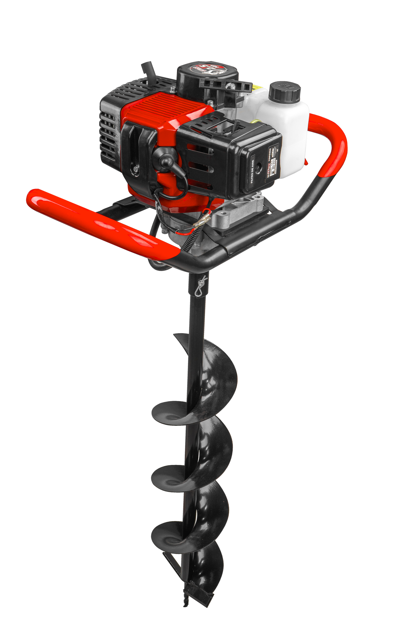 Motoperforadora Ahoyadora Con Motor A Gasolina 2 Tiempos De 52cc 2.5Hp 3 Barrenos Husky TOPO554